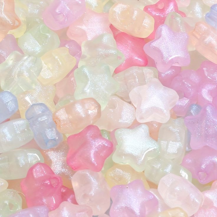 Assorted Transparent Star Beads