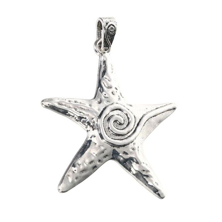 Starfish / Swirl Star Pendant Charm