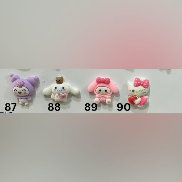 Kawaii 3D Cartoon Charms With Screw