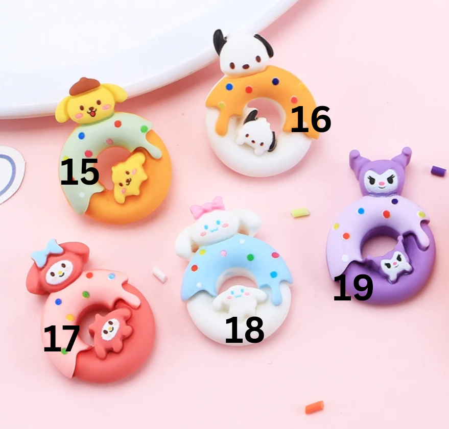 Kawaii 3D Cartoon Charms With Screw