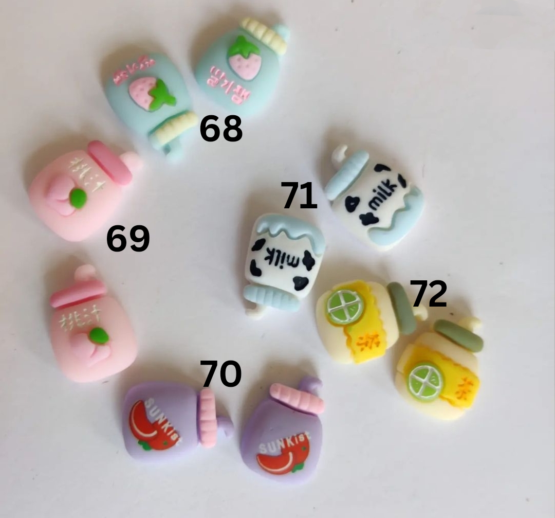 Kawaii 3D Cartoon Charms With Screw