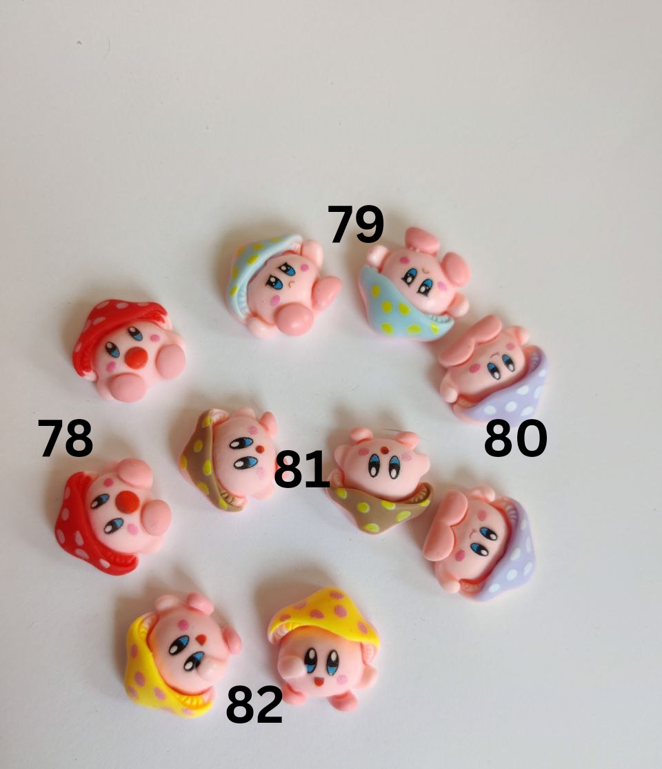 Kawaii 3D Cartoon Charms With Screw