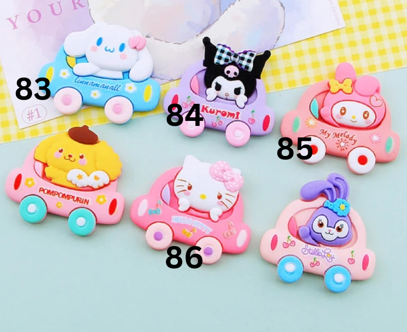 Kawaii 3D Cartoon Charms With Screw