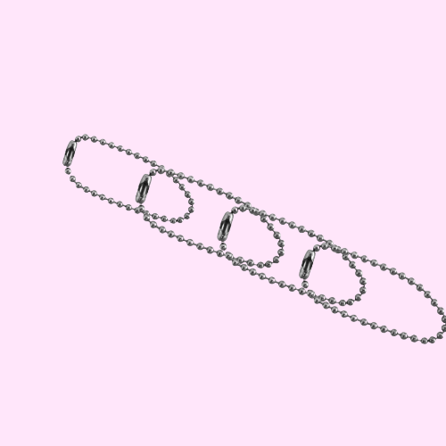 Ball Chains Tag - Silver