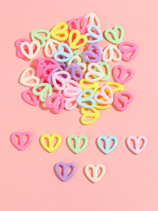 Pastel Beads - Heart Frame