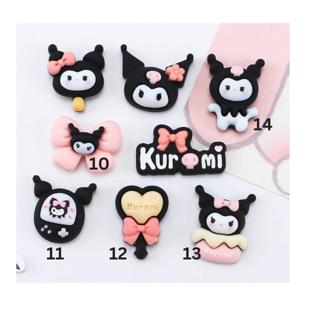 Kawaii 3D Cartoon Charms With Screw