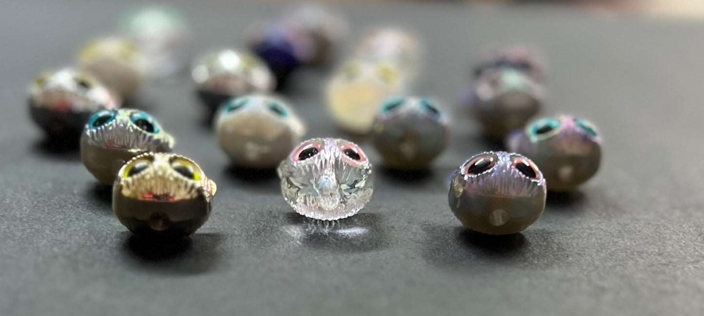 Acrylic Cat Head Beads