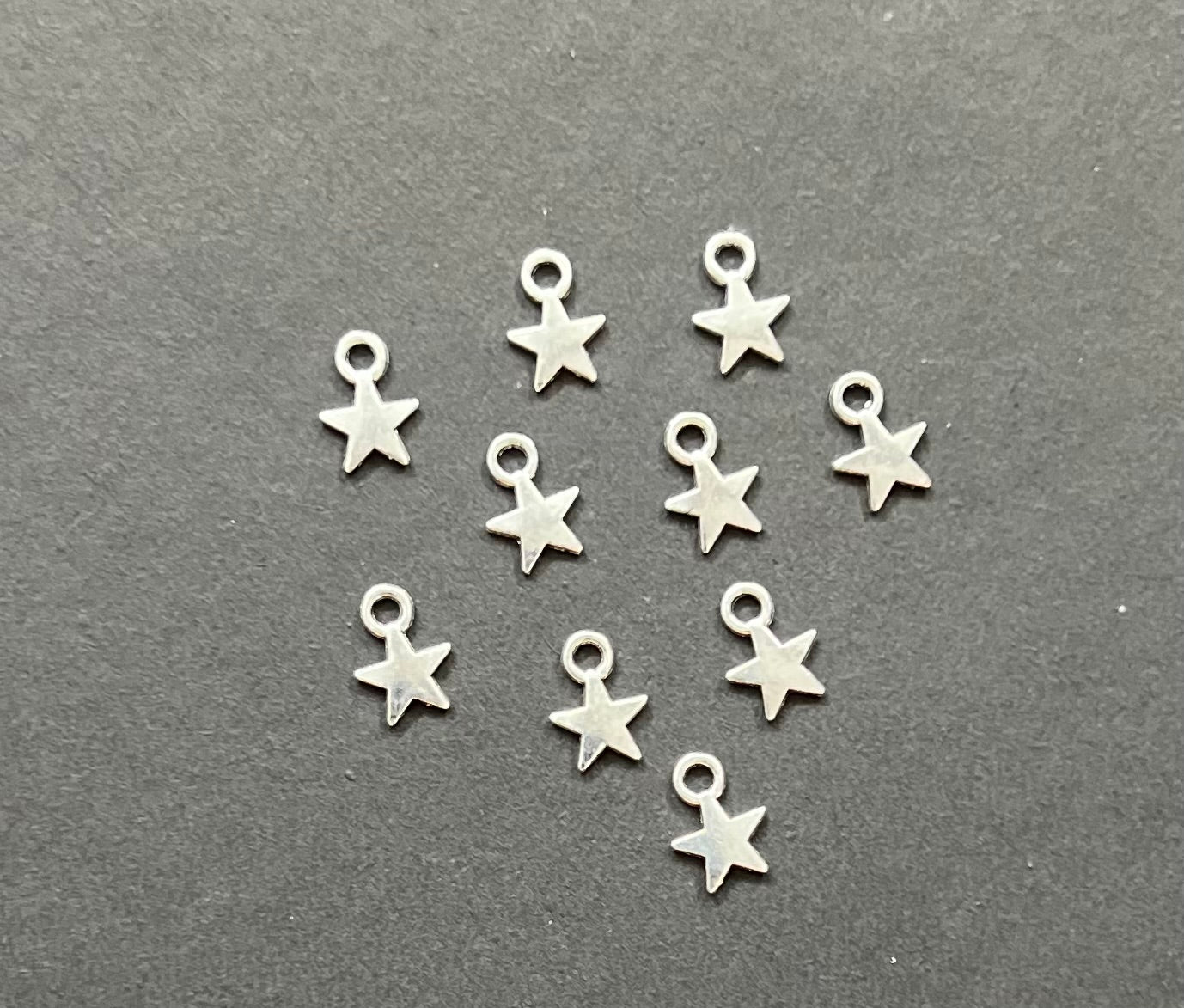 Little Silver Star Charms