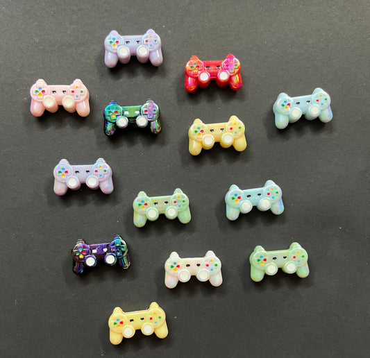 Uv Plated Acrylic Game Controller Beads - 24x38.5mm