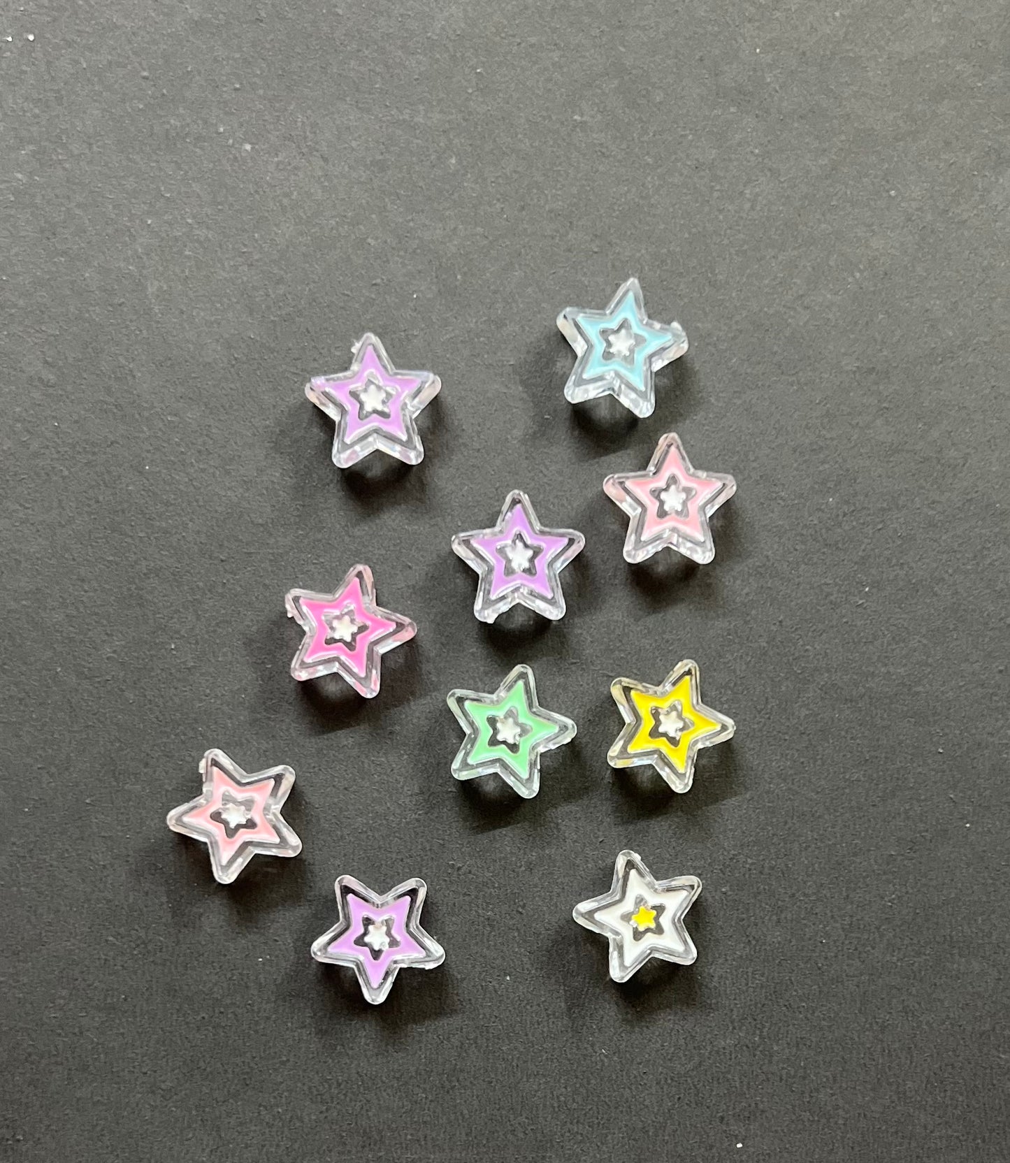 Clear Acrylic Star Beads