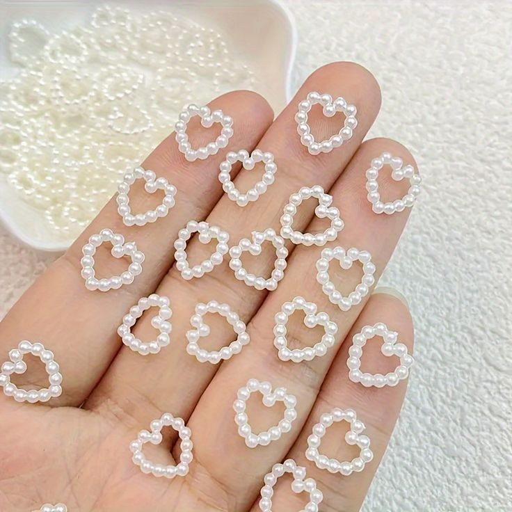 Heart Pearl Hollow Beads