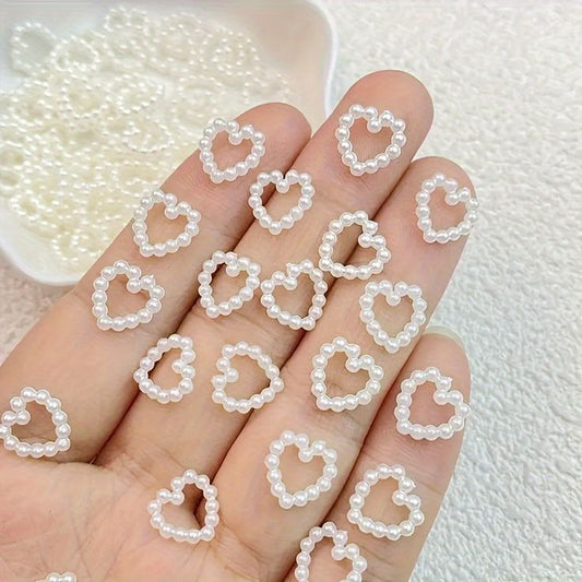 Heart Pearl Hollow Beads