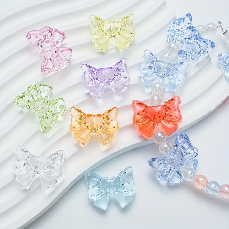 Colorful Transparent Bow Beads - Pattern (1)