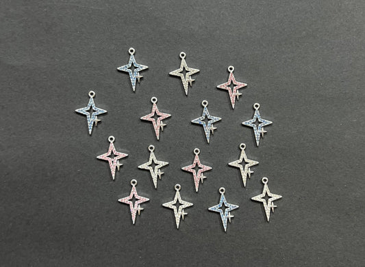 Diamond Shining Star Charm