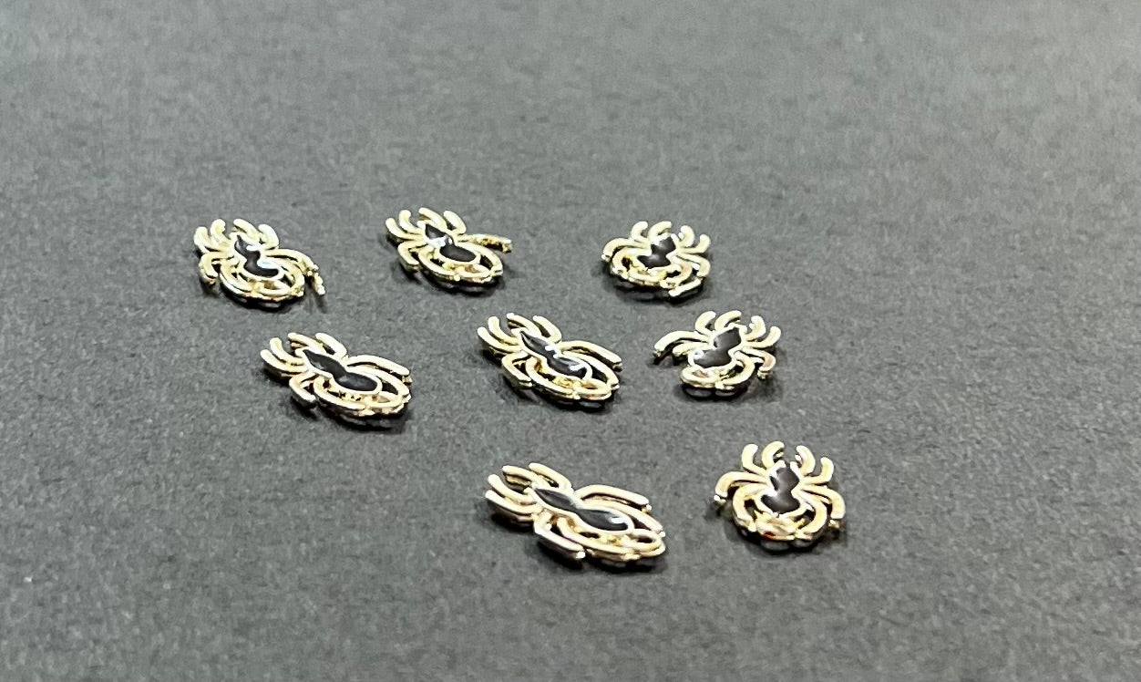 Golden Plated Spider Charms