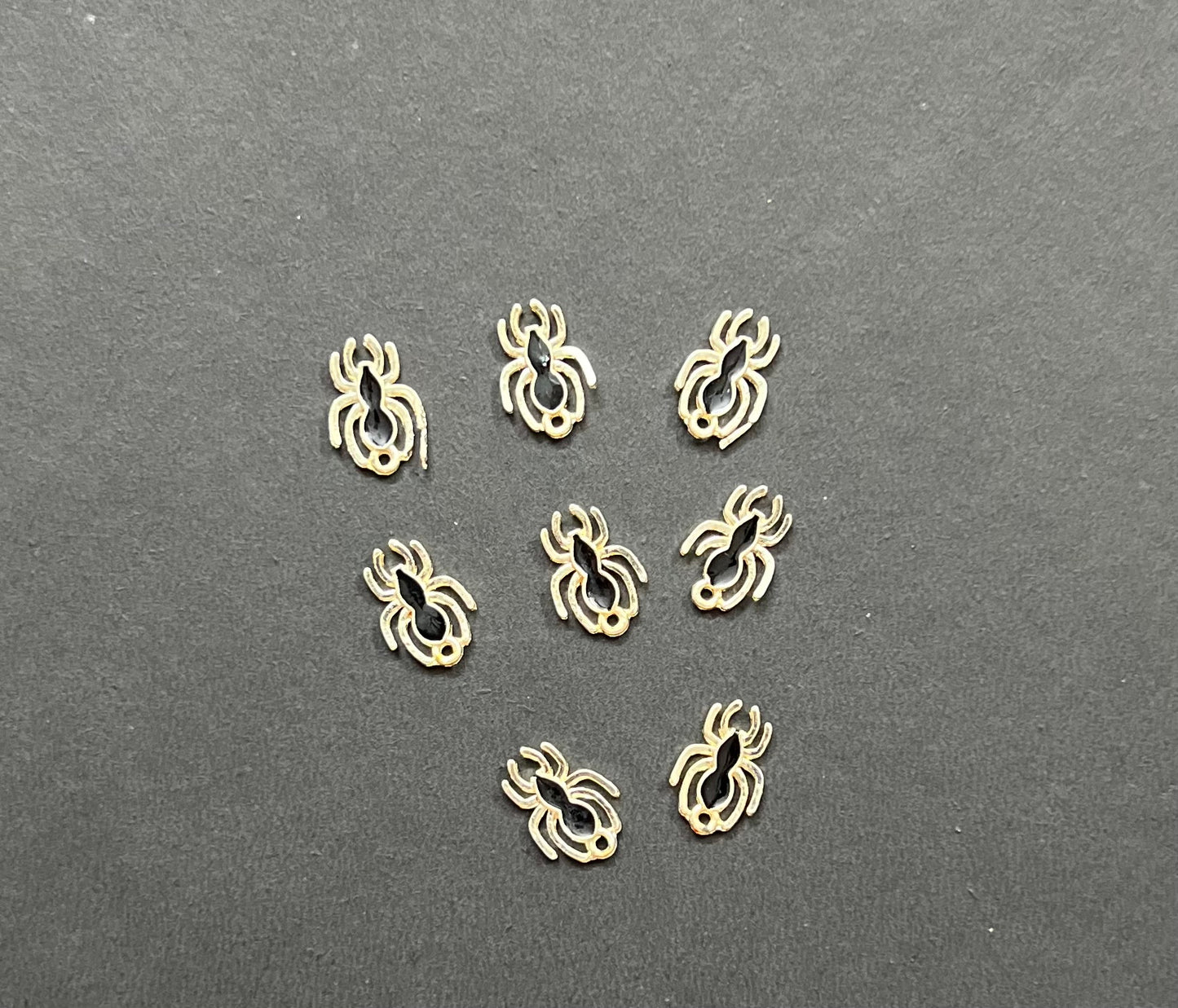 Golden Plated Spider Charms