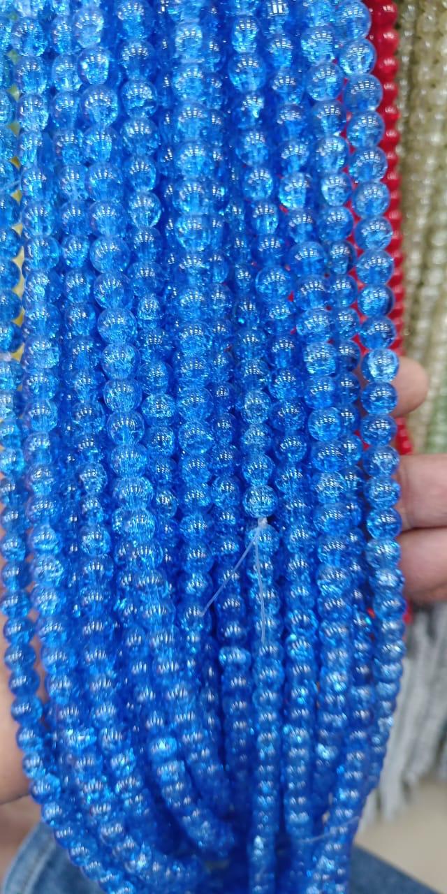 Glass Ice Crackle Beads - 8MM