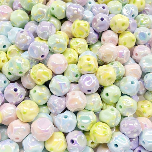 Assorted Shiny Irregular Round Beads