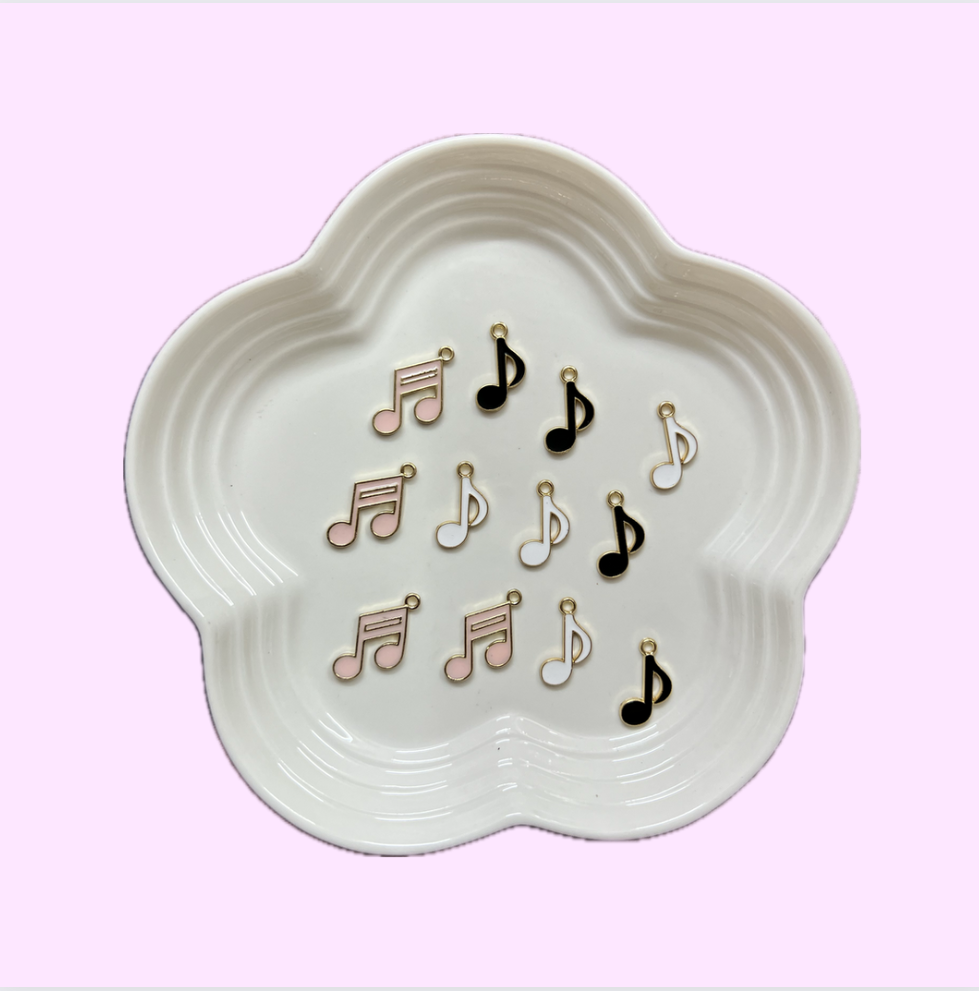 Music Enamel Charms