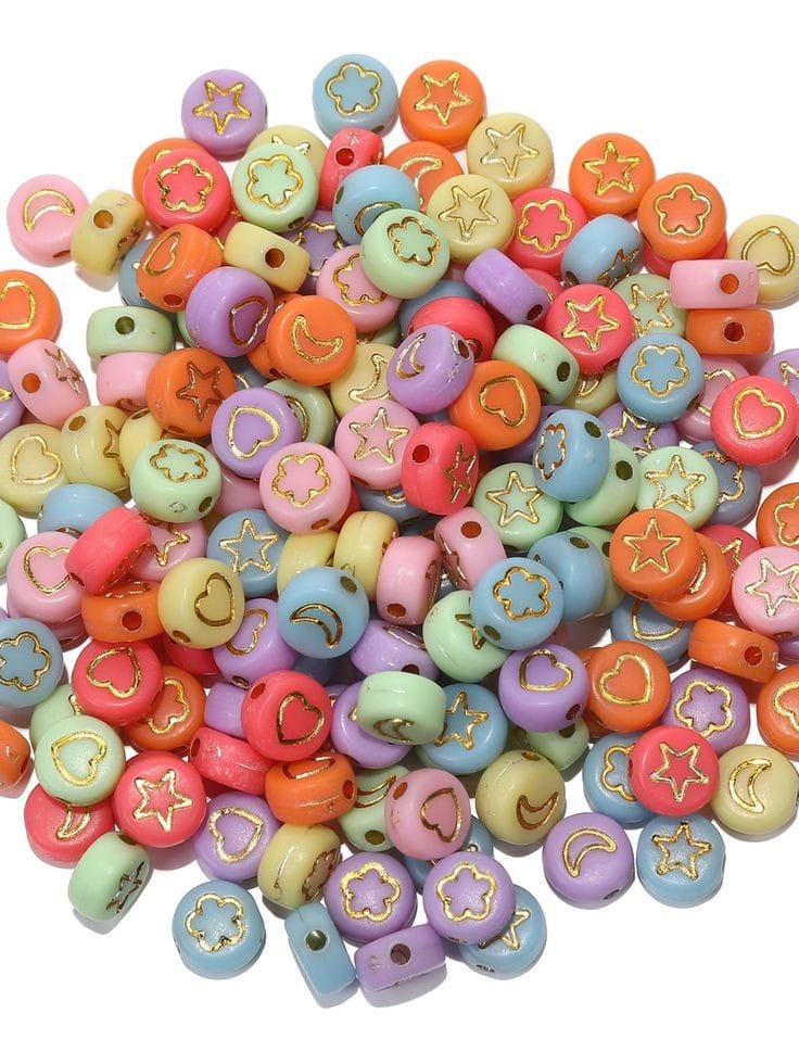 Pastel & Golden Blessing Beads