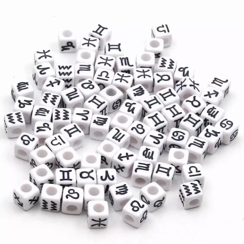 Zodiac Beads - Black & White