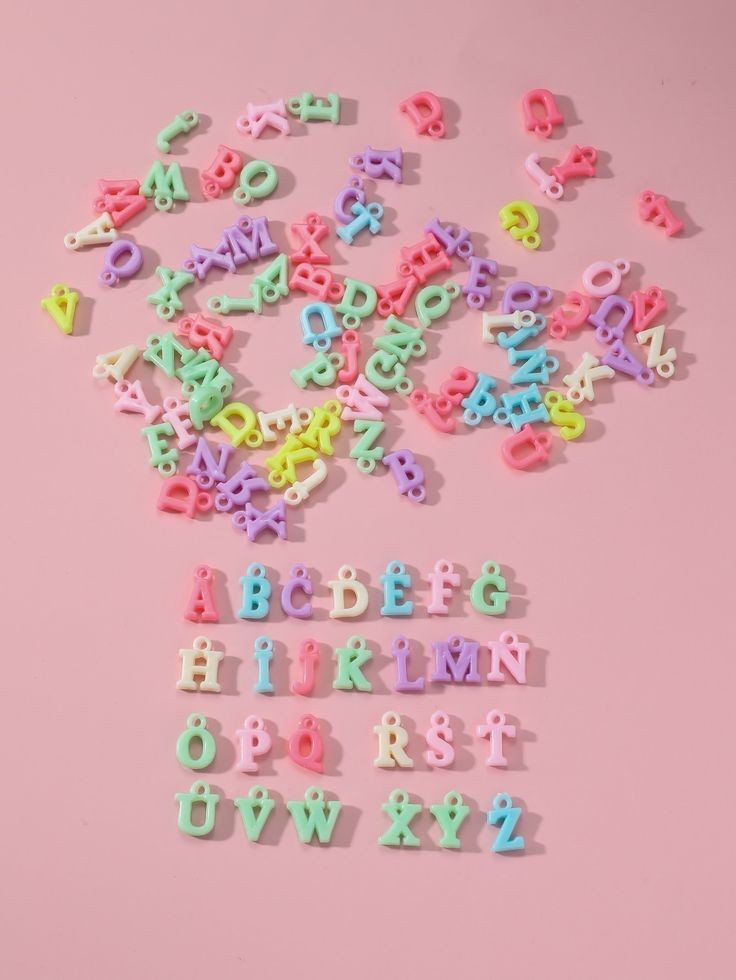 Pastel Beads - Alphabets