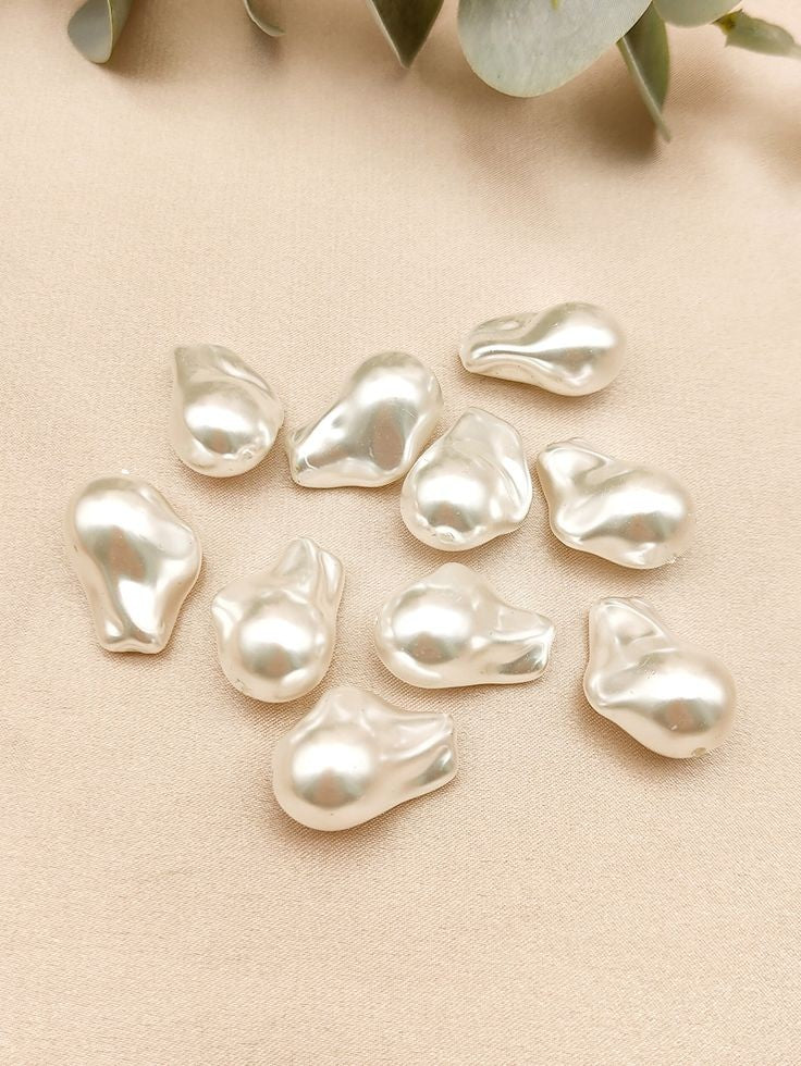 Uncut Beads - Pearl Beads - Size H-23mm W-15mm