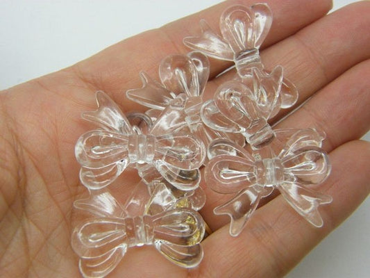 Transparent Bow Beads