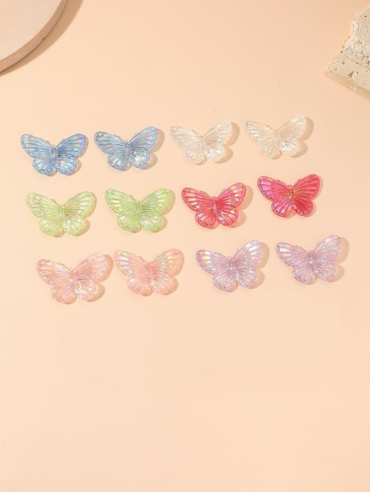 Acrylic Butterfly Charms