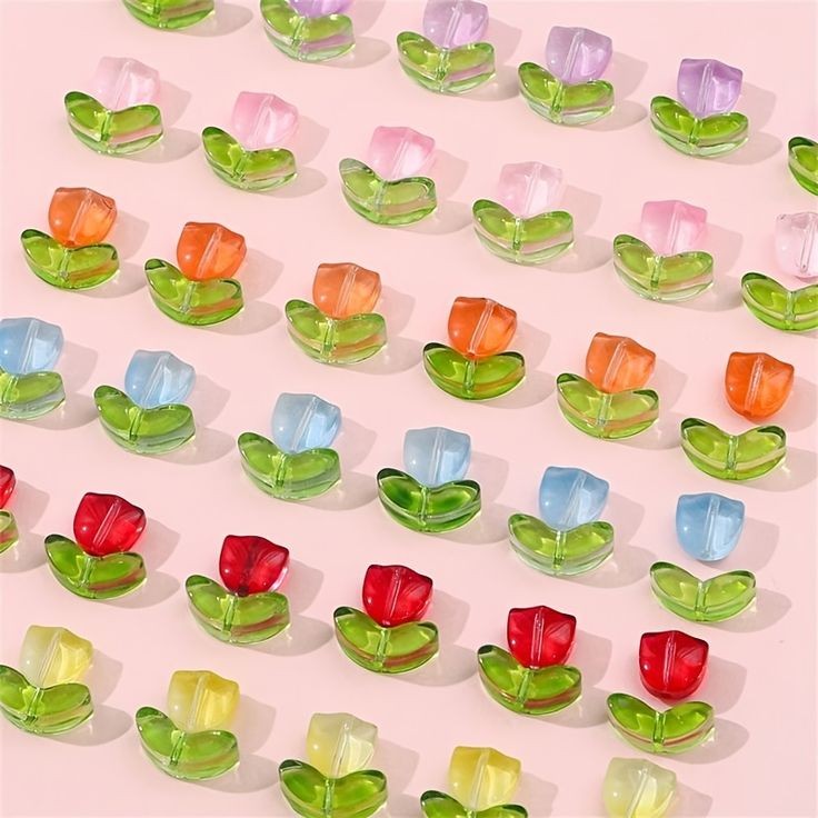 Glass Tulip Beads - Pattern (1)