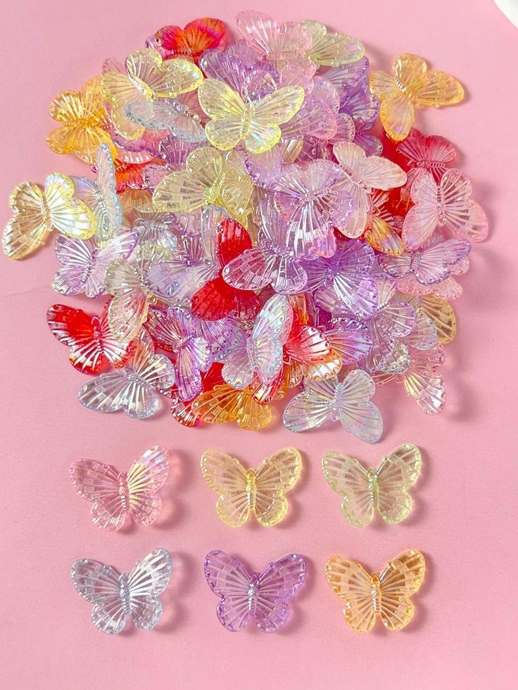 Acrylic Butterfly Charms