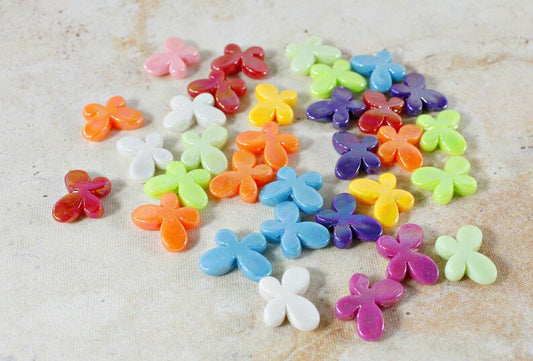 Acrylic Colourful Butterfly Beads