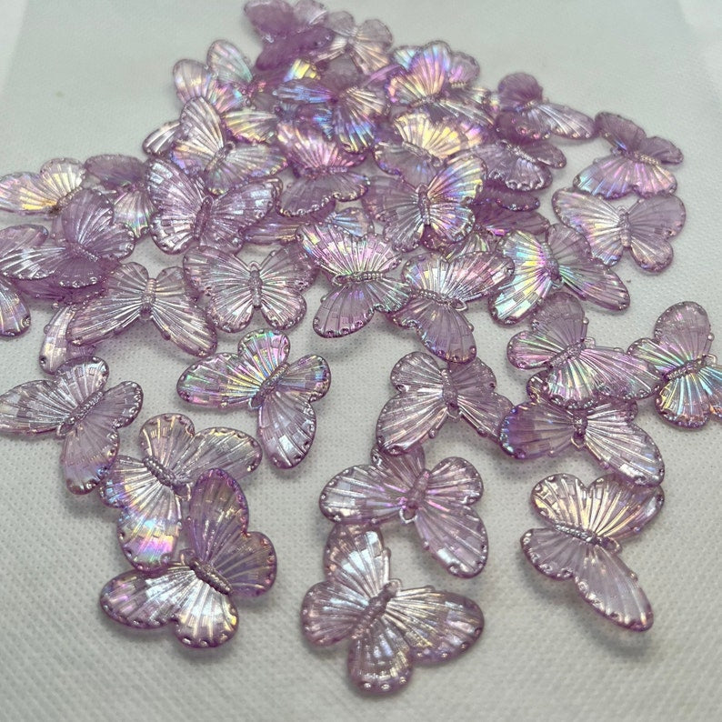 Acrylic Big Butterfly Beads