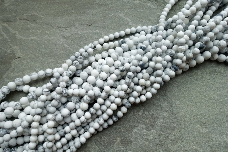 Howlite Beads - 8mm