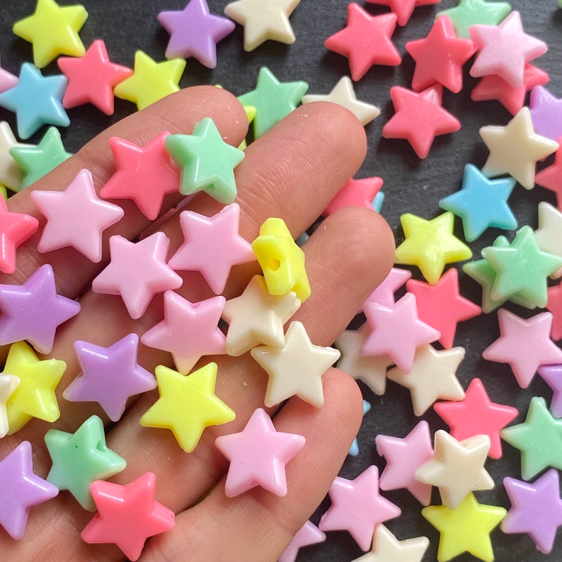 Pastel Star Beads