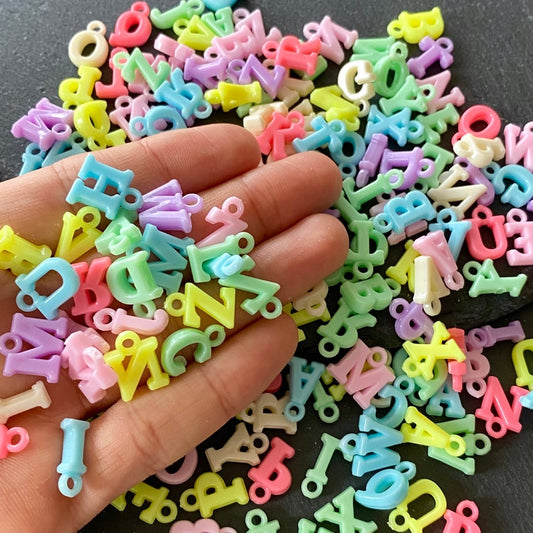 Pastel Letter Beads