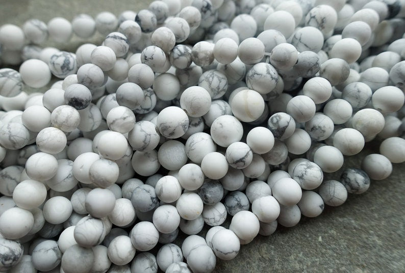 Howlite Beads - 8mm