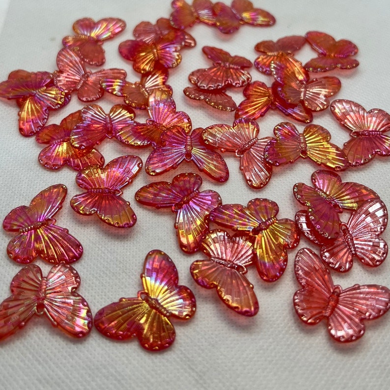 Acrylic Big Butterfly Beads