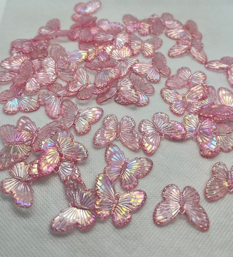 Acrylic Big Butterfly Beads