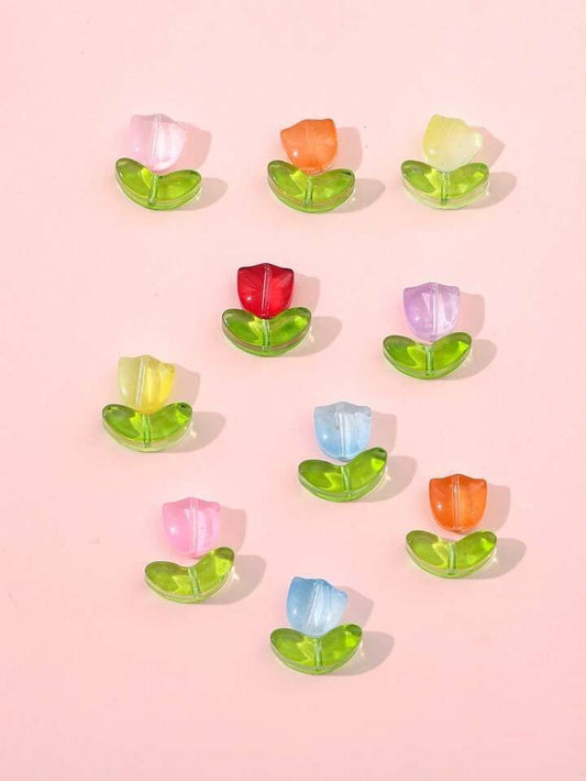 Glass Tulip Beads - Pattern (1)