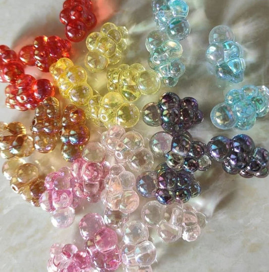 AB Transparent Colorful Cloud Beads