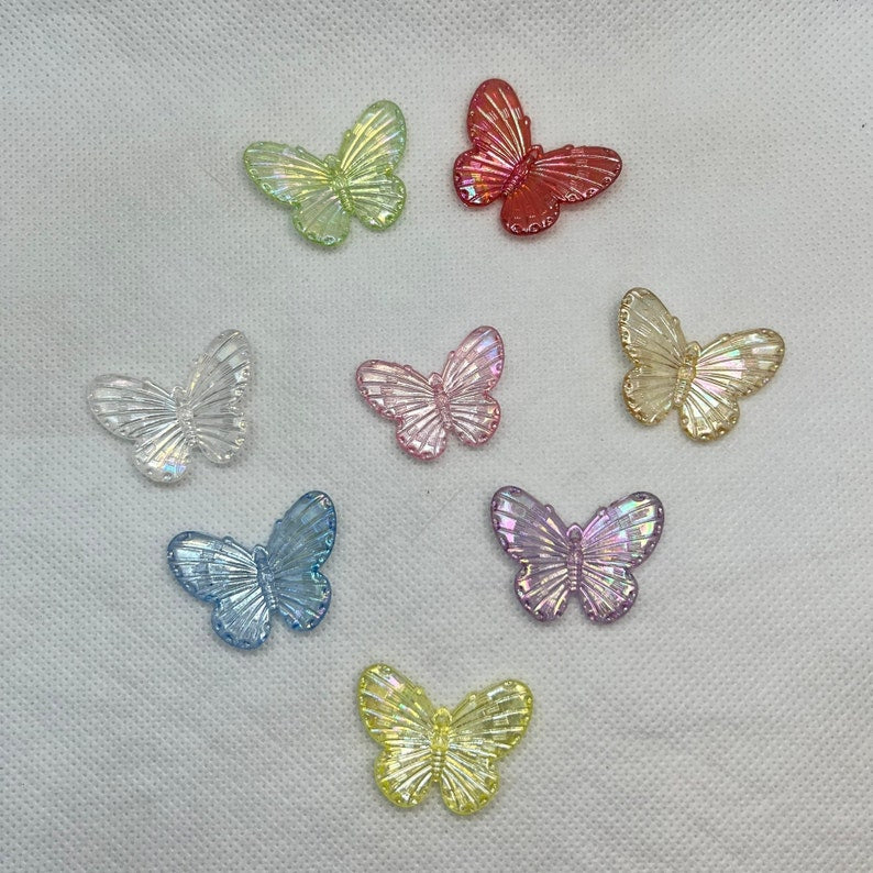 Acrylic Big Butterfly Beads