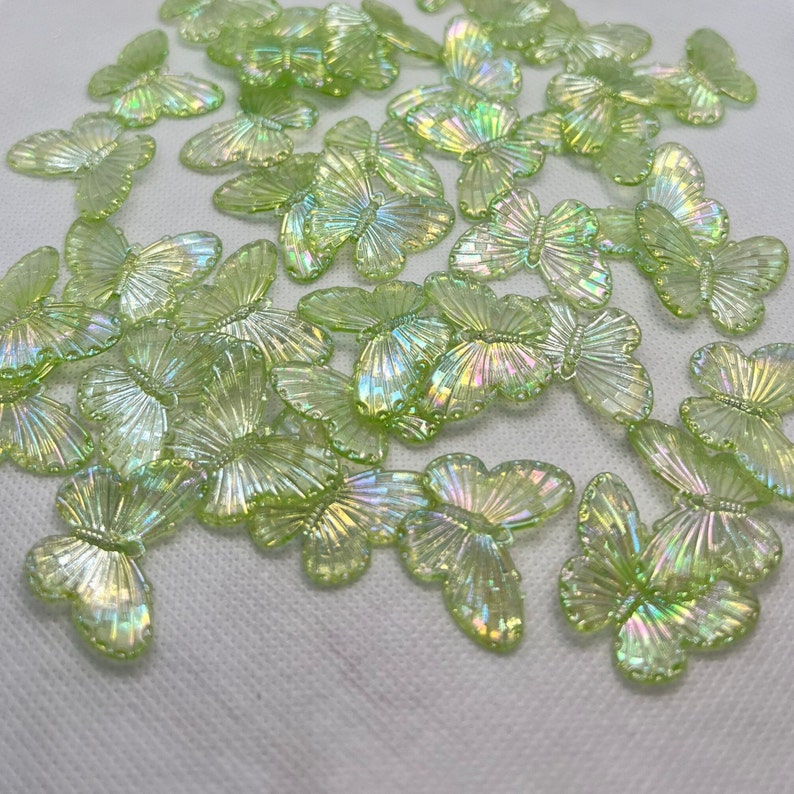 Acrylic Big Butterfly Beads